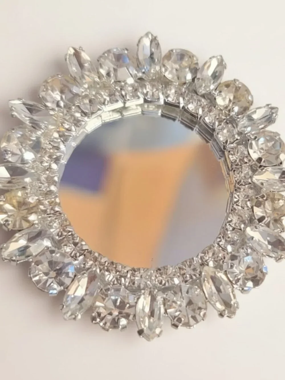 Bling Rhinestone Mirrored Smartphone Adhesive Knob. Brand new.